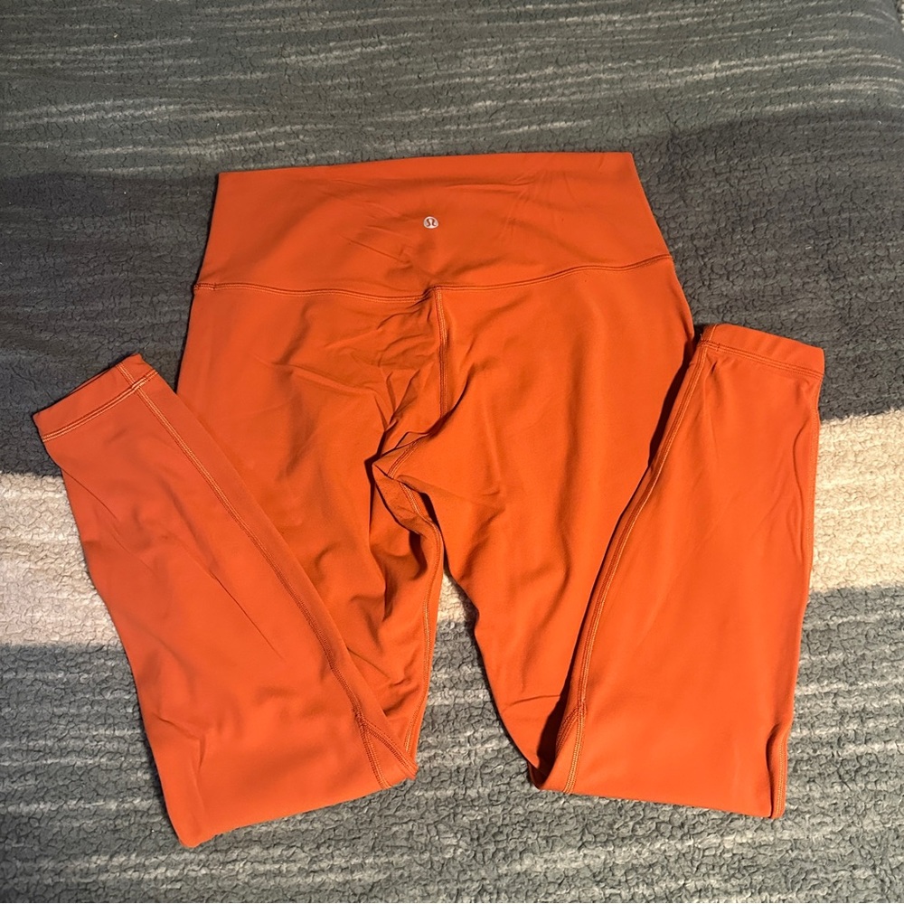 Orange LuluLemon Leggings